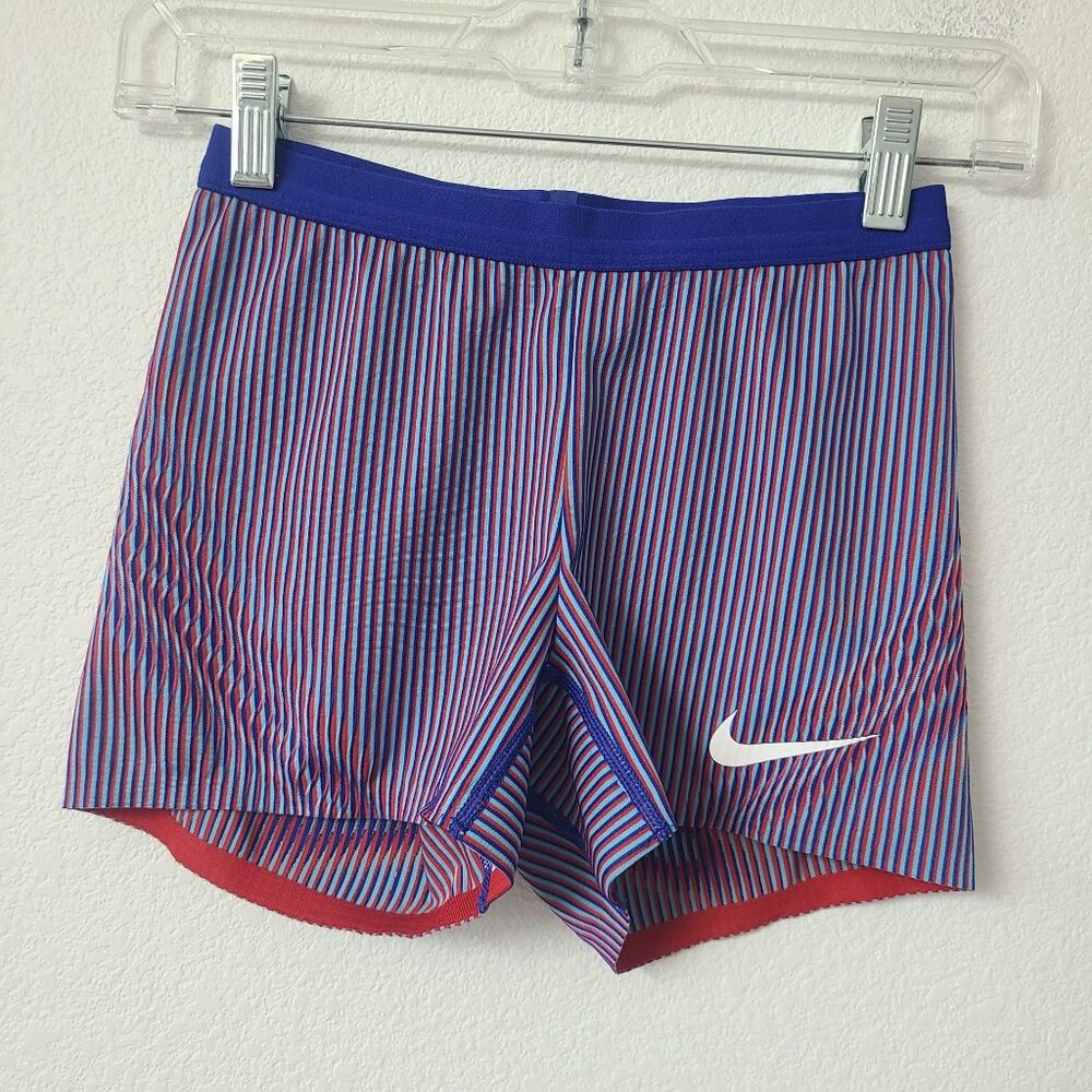 NEW Nike Womens Pro Elite Track & Field Shorts DV4149-000 Size XS Blue Red